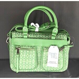 NWT Time and Tru RFID Lime Green Crossbody Handbag